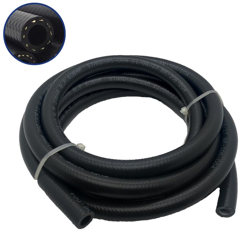 Byredio 1/2 Fuel Line Hose Transmission Cooler Hose 300PSI High Pressure Power Steering Fuel Injection Hose - Image 1